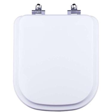 Imagem de Tampa De Vaso Sanitario Com Amortecedor Quadra Branco Para Bacia Deca 
