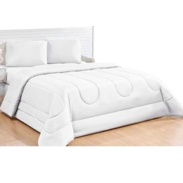 Imagem de Edredom Casal Branco 400 Fios Micropercal Cama Box - RAFAEL SASSO ENXO