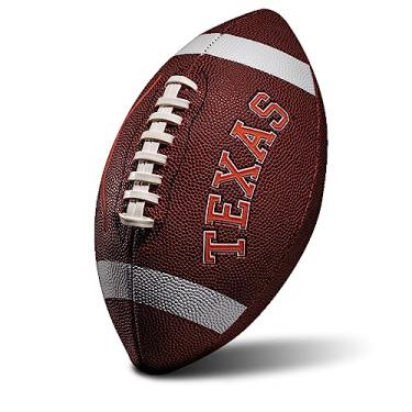 Imagem de Franklin Sports Texas Longhorns Kids NCAA Youth Football - Bolas de futebol juvenil oficial da equipe universitária com logotipos de times para crianças - bola de PVC tamanho júnior - quintal + bola