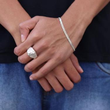 Imagem de Conjunto Promocional 09- Anel+Pulseira  Prata925 - realeza925