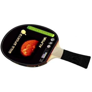 Imagem de Raquete Tenis De Mesa Gold Sports Alpha, Unissex, Preto, Único