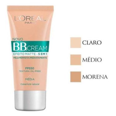 Imagem de BB Cream L'oréal Paris Efeito Matte 5 Em 1 Fps50 30ml - Loreal, Morena