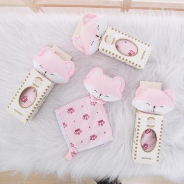 Imagem de Paninho Naninha Bichinho Porta Chupeta Bebe Pelúcia - ThamyBaby, Nanin
