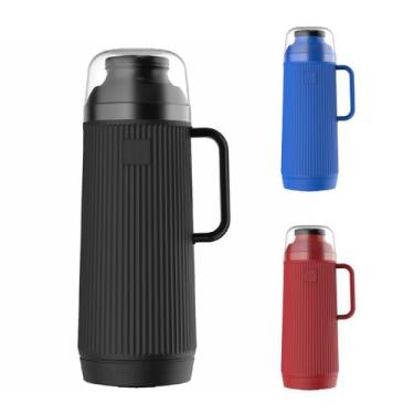 Imagem de Garrafa Térmica 1 Litro Mundial Termolar Chá Café Leite, Preto