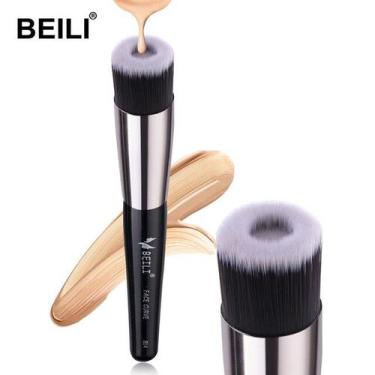 Imagem de Pincél De Maquiagem Facial BEILI Para Base, Contorno, Líquido - ElaSho