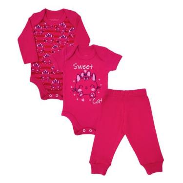 Imagem de Kit Roupa Bebê 3 Peças Body E Mijão Enxoval Maternidade - Patrulha Str