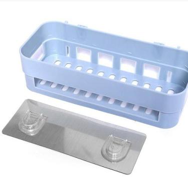 Imagem de Prateleira Para Banheiro ou Cozinha em Plastico com  Adesivo - Vi Mult