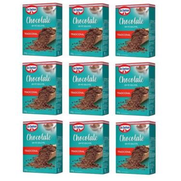 Imagem de 9un Chocolate Em Pó Solúvel Tradicional 200g - Dr. Oetker