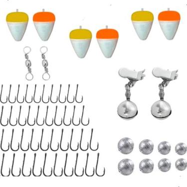 Imagem de Kit Acessorios de Pesca Com Anzol Boia Sino Girador Chumbada - Summer,