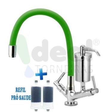 Imagem de Torneira Cozinha Com Filtro Bancada Colorida Flexível C-66 Várias Core