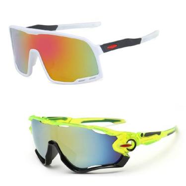 Imagem de Kit 2 Óculos De Sol Ciclismo Mtb Esportivo Espelhado Uv 400  - PENDULA