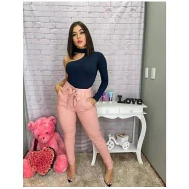 Imagem de Calça Clochard Bengaline Com Amarração Sem Zíper Feminina - Xora menin