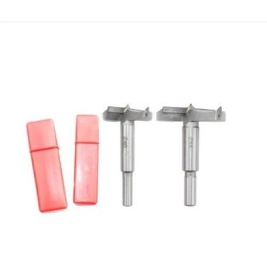 Imagem de Kit 2 Fresas Broca Forstner Furo Grande 50mm e 40mm Dobradiça Para Mad