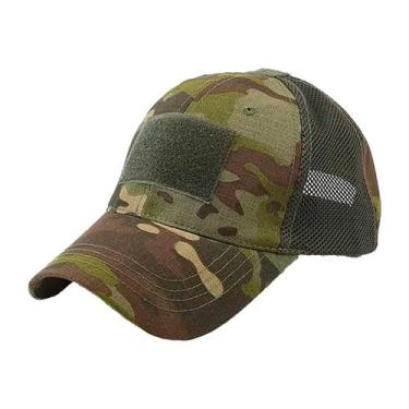 Imagem de Boné Tatico Militar Beisebol Multicam Air Rip-stop - OEM, Multicam tro