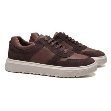 Imagem de Sapatenis Masculino Nadal Camurca Napa Latego Cafe Marinho Samello-Masculino