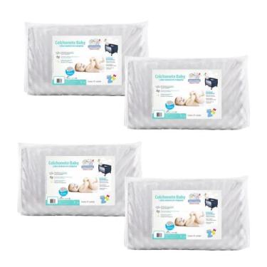 Imagem de Kit 4 Colchonetes de Berço Desmontável - Fibrasca