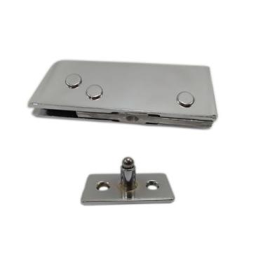 Imagem de Dobradiça inferior + pivô para porta pivotante de vidro temperado blin