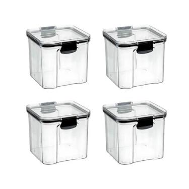 Imagem de Kit 4 Potes 710ml Organizadores Herméticos Porta Mantimentos - Ditoy