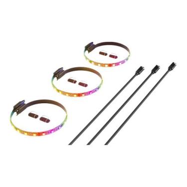 Imagem de Fitas de led hyte ls10 argb 24 bits 3 unidades com conector nexus tipo