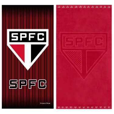 Imagem de Kit 2 Toalhas Tricolor Morumbi Banho Praia e Piscina Oficial Clubes do Brasil Licenciado Buettner