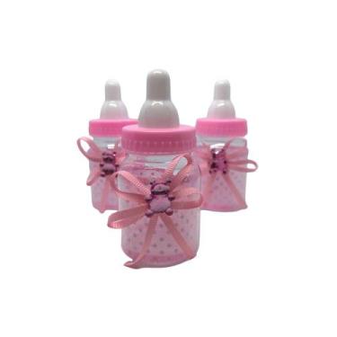 Imagem de Lembrancinha Mamadeira Decorada Rosa 60ml 10 Un - ART LILLE