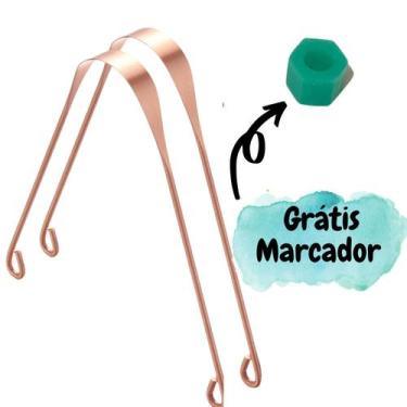 Imagem de Kit 2 x Raspador Cobre Limpador Lingua Cobre Com Marcador - Delphi