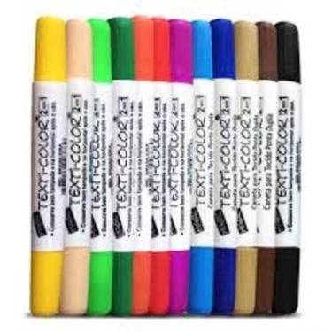 Imagem de Caneta Para Tecido Kit 12 Unidade Vermelho - Magic