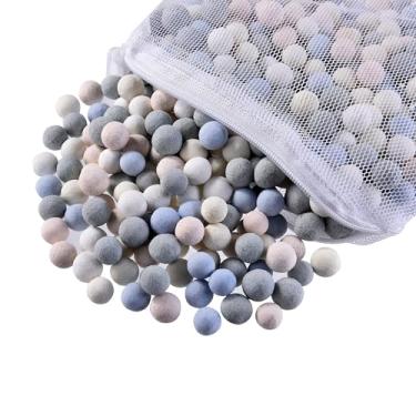 Imagem de JIHAQUA Anéis de filtro de cerâmica de aquário biológico, bola de cerâmica biológica para água doce, tanque de peixes marinhos, filtro de vasilha, lago de carpas (cor 8,2 kg)