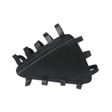 Imagem de kowaku Bolsa para quadro de bicicleta, bolsa de armazenamento para bicicleta, para mountain bike, equitação, à prova d'água, removível, pacote de ciclismo, Preto