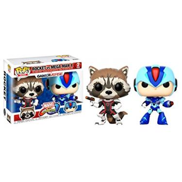 Imagem de Funko Pop Marvel vs Capcom Infinite Rocket vs Mega Man X