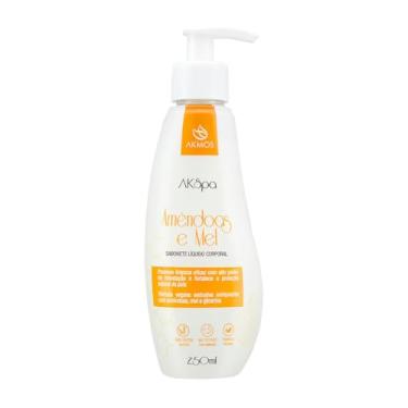 Imagem de Sabonete Líquido Akmos Corporal Akspa 250ml Uso Diário (Amendoas e Mel)