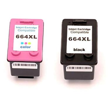 Imagem de Kit Cartucho de Tinta Compatível 664xl 664 Preto 14ml + Colorido 12ml para Impressora 1115 2136 3636 3776 4676
