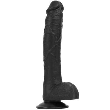 Imagem de Brinquedos Sexuais Vibrador Enorme Grosso de 25.5 cm - Brinquedos Adultos Silicone Dildos Realistas Grande Vibrador Gigante com Ventosa Forte, Brinquedos Sexuais Femininos Dildo Anal para Prazer Sexual, (Preto)