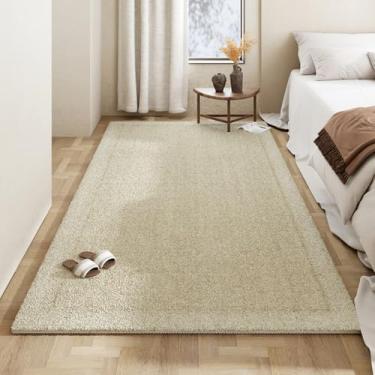 Imagem de Tapete listrado geométrico de luxo, confortável, macio, para sala de estar, bege, cor creme, decoração moderna, tapete para quarto, YHT078, N, 300x400CM