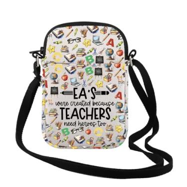 Imagem de TSOTMO EA Gift Educational Assistant Gift Ea's Were Created Because Teachers Makeup Bag Teacher's Day Gift for Teacher, Ea's Were Cr