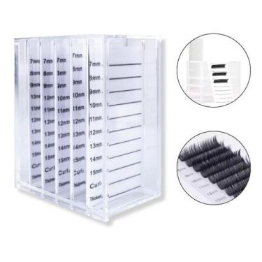 Imagem de Lash Box Acrílica Organizadora Cílios Extensão Alongamento - Arte Sedu