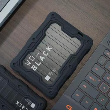 Imagem de FATBEAR Capa protetora tática militar robusta à prova de choque para disco rígido móvel Western Digital WD preto P10 2TB 4TB 5TB 6TB (para P10 6TB)