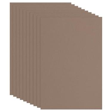 Imagem de PATIKIL Folha de espuma vinílica acetinada marrom não adesiva, 30 x 20 cm, feltro de EVA de 2 mm de espessura para projetos de artesanato, 10 peças