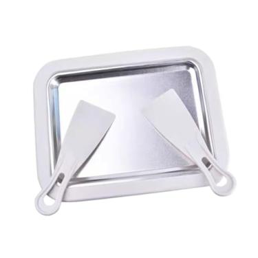 Imagem de Gralara Máquina de fazer pratos de sorvete, máquina de iogurte frito, prato de panela fria caseiro para sorvete de gelato, Branco