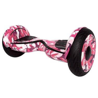 Imagem de Hoverboard 10 Polegadas Skate Elétrico com Led e Bluetooth Original Brinovar (Rosa Camuflado)