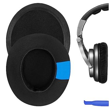 Imagem de Protetor de ouvido Geekria com gel de reposição para Sony MDR-CD250, Shure HPAEC840 HPAEC940 SRH840 SRH940 Protetor de orelha/Almofada de orelha de gel/cobertura de orelha de gel (gel preto)