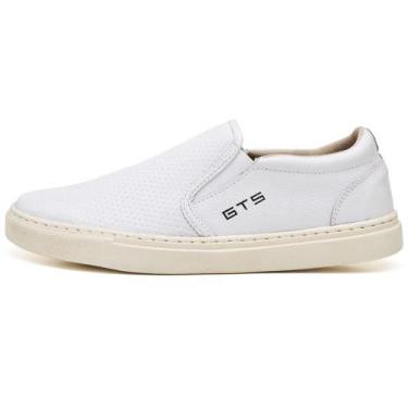 Imagem de Tenis Iate Masculino em Couro - GTS, Branco, 39