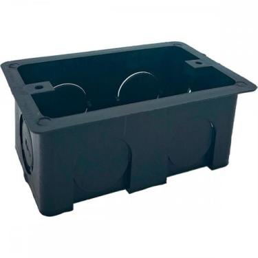 Imagem de Caixinha De Luz Pvc Brascom Preta 4X2 - Kit C/100 Pecas, Preto