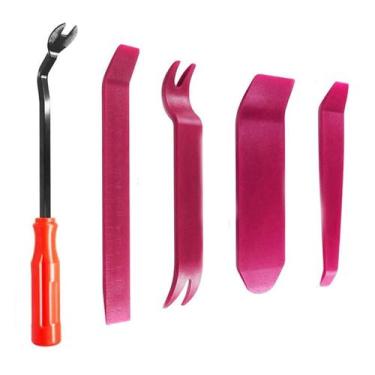 Imagem de Kit 5 Pcs Espátulas para Desmontar Painel Moldura Portas Carros - Pitt