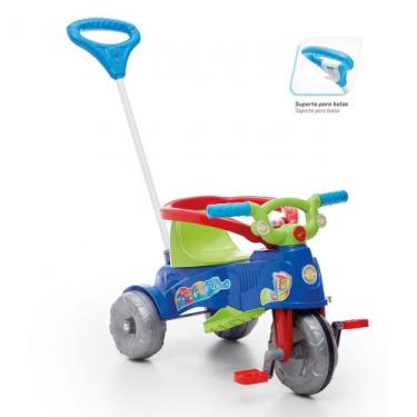 Imagem de Motoca Totoca Carrinho Moto Triciclo Infantil Menino Passeio Azul - Ca