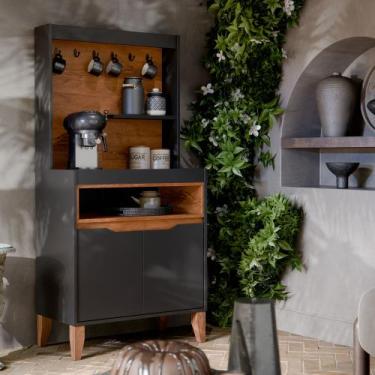 Imagem de Aparador Cantinho do Café Flow Buffet com 2 portas com pés pinus - Pre