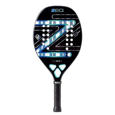 Imagem de Raquete De Beach Tennis Light Leo Branco Zeiq 3k + Brindes