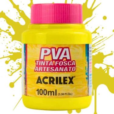 Imagem de Tinta PVA Fosca para Artesanato Acrilex Cores Quentes 100ml - 03210, A