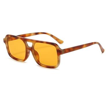 Imagem de Óculos de sol masculinos, armação grande, lentes coloridas, retrô, anti UV400, óculos de visão noturna para mulheres, 10, um