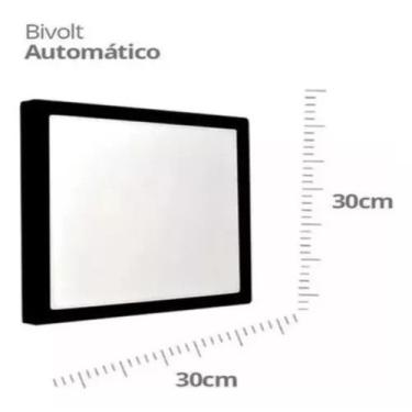 Imagem de Painel Sobrepor Quadrado 30x30 Avant 24w Preto 3000k